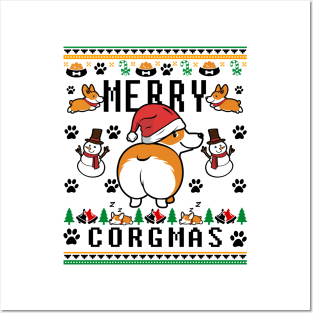 Corgis For Everybody Christmas Sweater Posters and Art